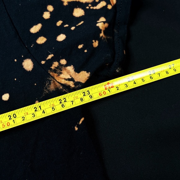 Pink Floyd Black Bleach Tie Dye Dark Side Of The Moon Graphic Tee - Picture 5 of 6